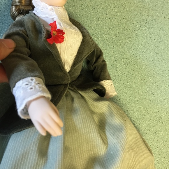 FRANKLIN  "CECILY OF VIRGINIA COLONY" 12" HEIRLOOM PORCELAIN BISQUE COLLECTIBLE - Picture 6 of 7